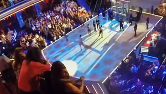 Jenna Johnson and Alan Bersten Rehearsing & Performing Salsa Bumper Week 2