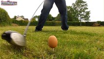 Golf With An Egg Slow Motion GoPro 120fps