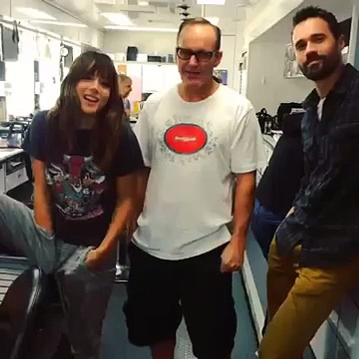 2014 9/9 Chloe Bennet,Clark Gregg and Brett Dalton Agents of S.H.I.E.L.D.
