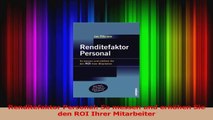 Lesen  Renditefaktor Personal So messen und erhöhen Sie den ROI Ihrer Mitarbeiter Ebook Frei