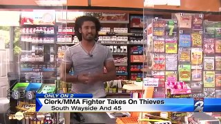 Gas Station Clerk With MMA Training Surprises Thieves