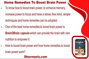 How To Boost Brain Power With Home Remedies Available?