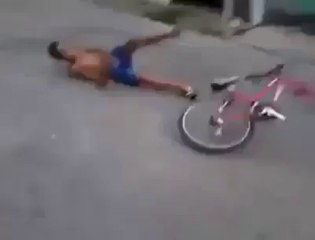 Funny Cycle Accident with Small Kid