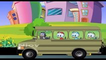 Donald Duck Wheels On The Bus Rhymes For Children | Kindergarten English Nursery Rhymes 3D