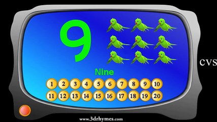 Learn Numbers for Children 3D Animation Counting 1 20 Numbers song