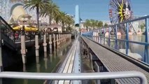 building California Screamin' Roller Coaster Front Seat POV Disneyland California Adventure2014 #2