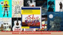 Lesen  HR Governance  Wirksame Führung und Aufsicht des Board und Personalmanagements Ebook Frei