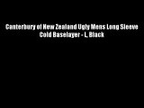 Canterbury of New Zealand Ugly Mens Long Sleeve Cold Baselayer - L Black