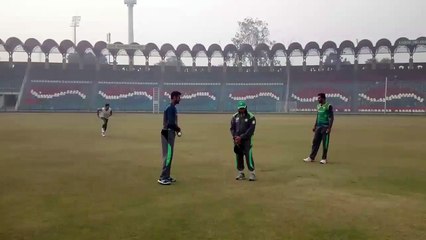 Umar Gul Bowling In training camp In lahore