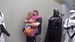 Darth Vader helped pregnant Woman tell her Husband! Can you feel the Darth Side?!