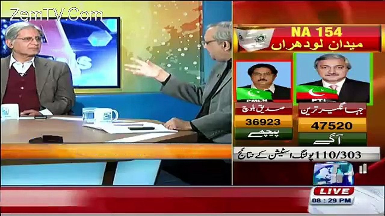 Chaudhary Ghulam Hussain Bashing Aitzaz Ahsan On His Face