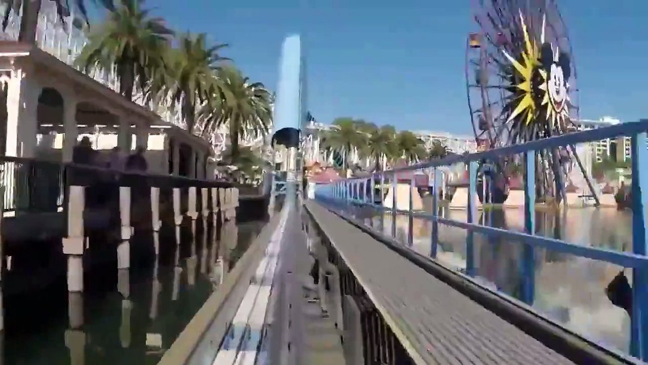 building California Screamin' Roller Coaster Front Seat POV Disneyland California Adventure2015 #5