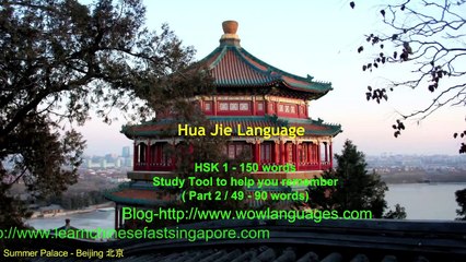 HSK1 Basic 150 Chinese words (part 2/4)| Hua Jie Language