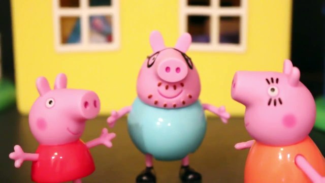 Peppa Pig Light Up Toys with Family George and Daddy with Mommy Pig Review by ToysReviewToys