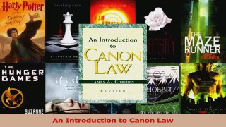 Read  An Introduction to Canon Law Ebook Free