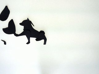 Le lion, Dispositif passerelle, Orléans, 2014.