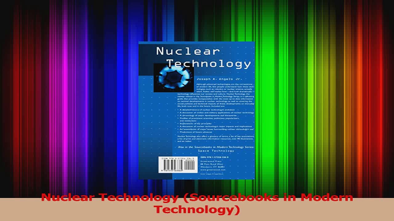 Read  Nuclear Technology Sourcebooks in Modern Technology Ebook Free