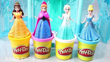 Đồ chơi búp bê mặc đồ cho công chúa Elsa và Anna bằng đất nặn Play doh rất hay