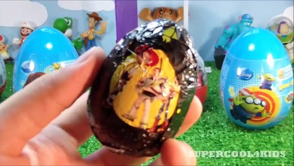 Kinder Surprise Chocolate - Buzz Lightyear - Toy Story Monsters Inc. Mario Bros Lightning McQueen