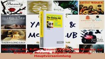 Lesen  Die kleine AG Recht Steuern Praxis Mit Mustern zur Gründung Satzung RegisterAnmeldung PDF Frei