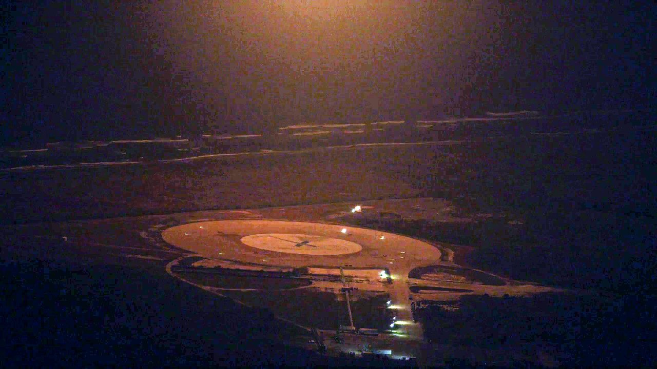 Falcon 9 First Stage Landing  From Helicopter
