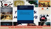 Lesen  Einführung der Gesellschaft mit beschränkter Haftung in das deutsche und Schweizer Recht PDF Online