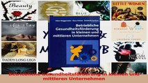 Lesen  Betriebliche Gesundheitsförderung in kleinen und mittleren Unternehmen Ebook Frei