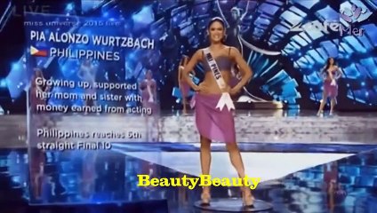 Paulina Vega vs Pia Wurtzbach  Miss Universe 2014 vs Miss Universe 2015