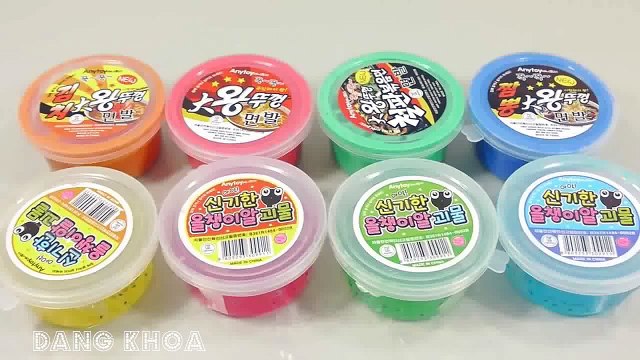 Đồ chơi chất lỏng ma quái nhiều màu sắc cho bé xem