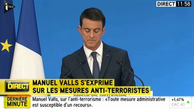 Manue Valls : L’état d’urgence n’est pas un régime d’opacité .
