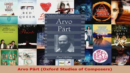 Read  Arvo Pärt Oxford Studies of Composers Ebook Free