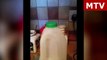 Watch terrifying moment 'ghost' lifts lid off bottle of semi-skimmed milk