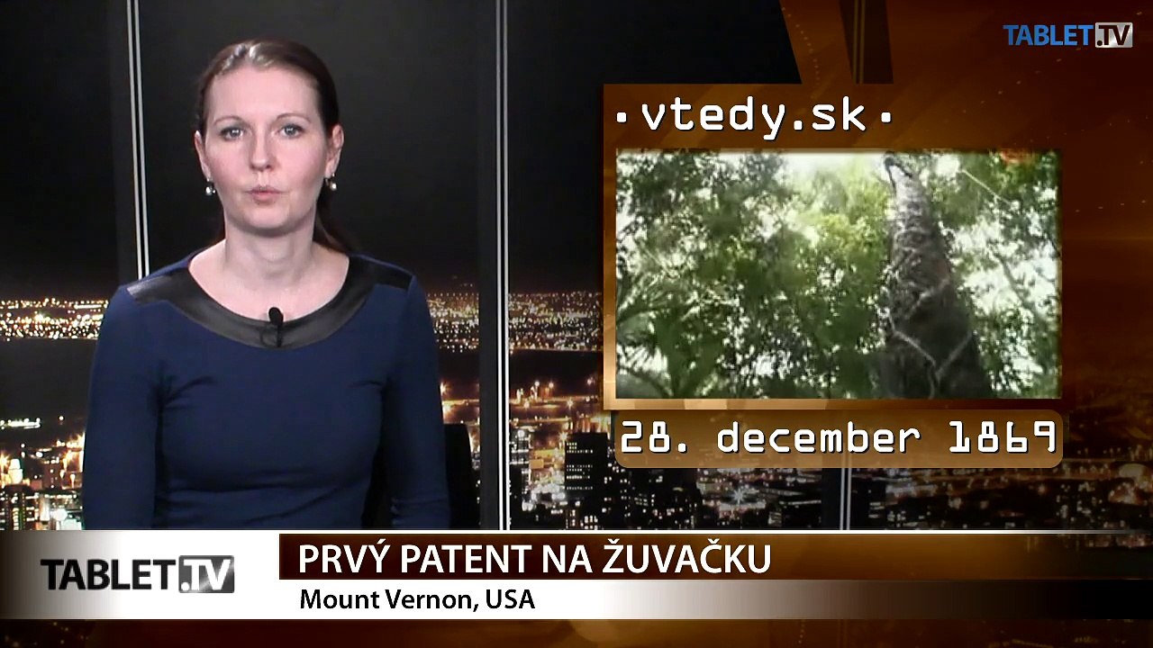 Stalo sa VTEDY: Žuvačku patentovali v roku 1869