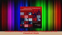 Read  Analysis through Composition Principles of the Classical Style EBooks Online