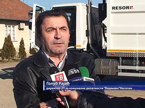 Novi kamion za JKP Badnjevo, 23. decembar 2015. (RTV Bor)