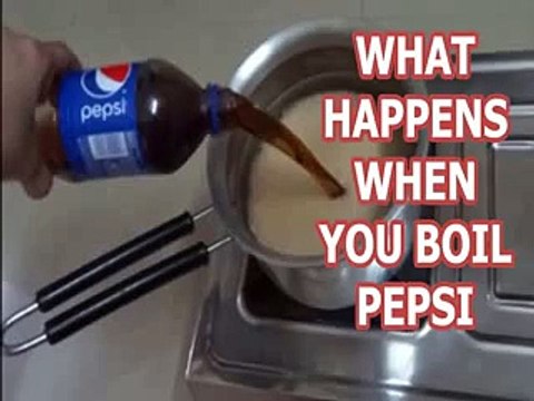What happens when you boil pepsi!