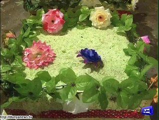 16-storey cake prepare in Faisalabad to mark Eid Miladun Nabi (PBUH).