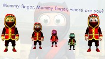 Clumsy Ninja Finger Family Song Daddy Finger Nursery Rhymes Full animated cartoon english