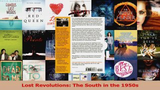 PDF Download  Lost Revolutions The South in the 1950s Download Full Ebook