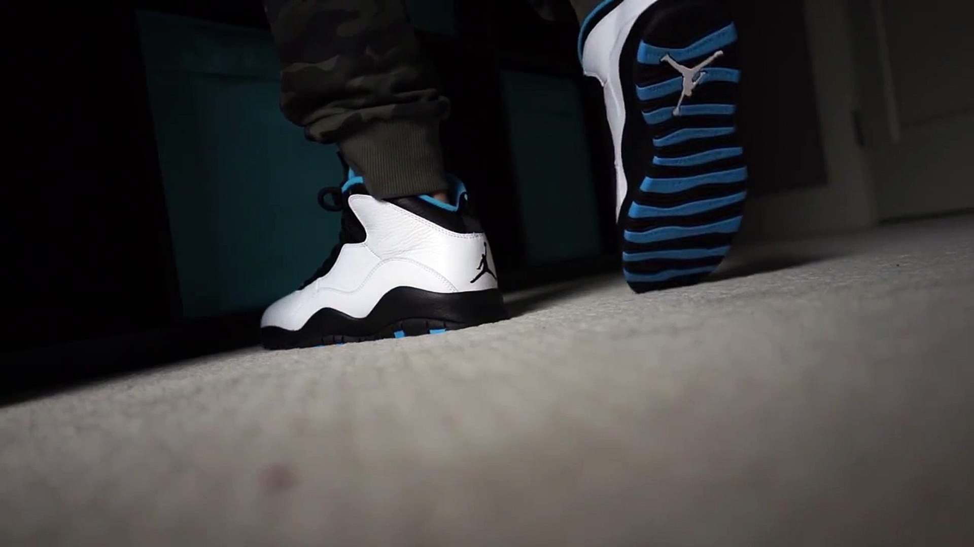 Air Jordan 10 Powder Blue on Feet - video Dailymotion