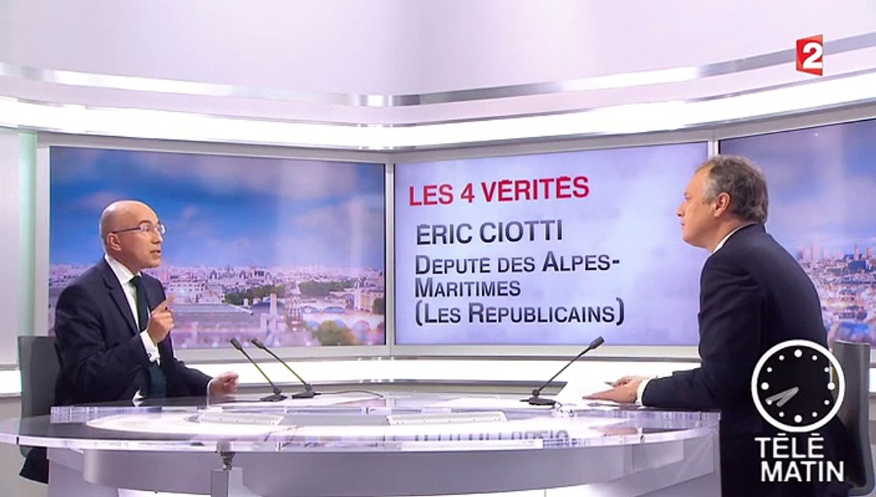 Les 4 Vérités - La déchéance de nationalité, "un symbole fort" selon Eric Ciotti