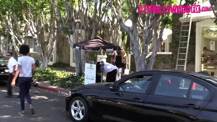 Lisa Rinna & Erika Jayne Are BFFs At The Valet Stand 8.18.15 TheHollywoodFix.com