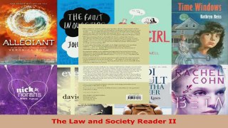 PDF Download  The Law and Society Reader II Read Full Ebook