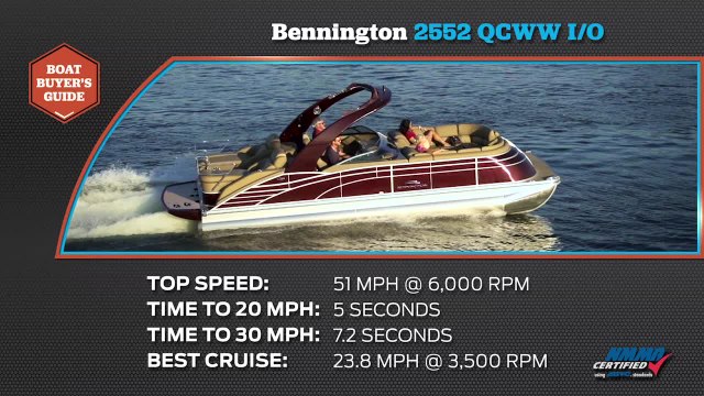 2016 Boat Buyers Guide: Bennington 2552 QCWWA I/O