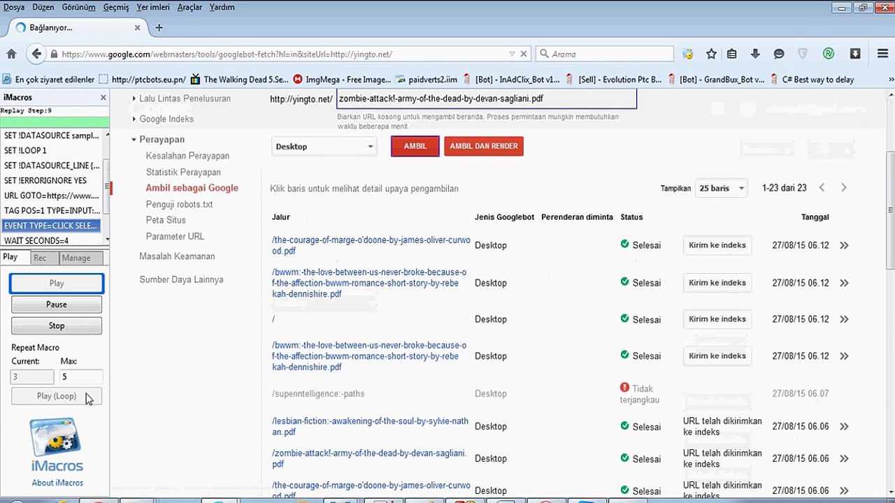 imacros filling data - imacros