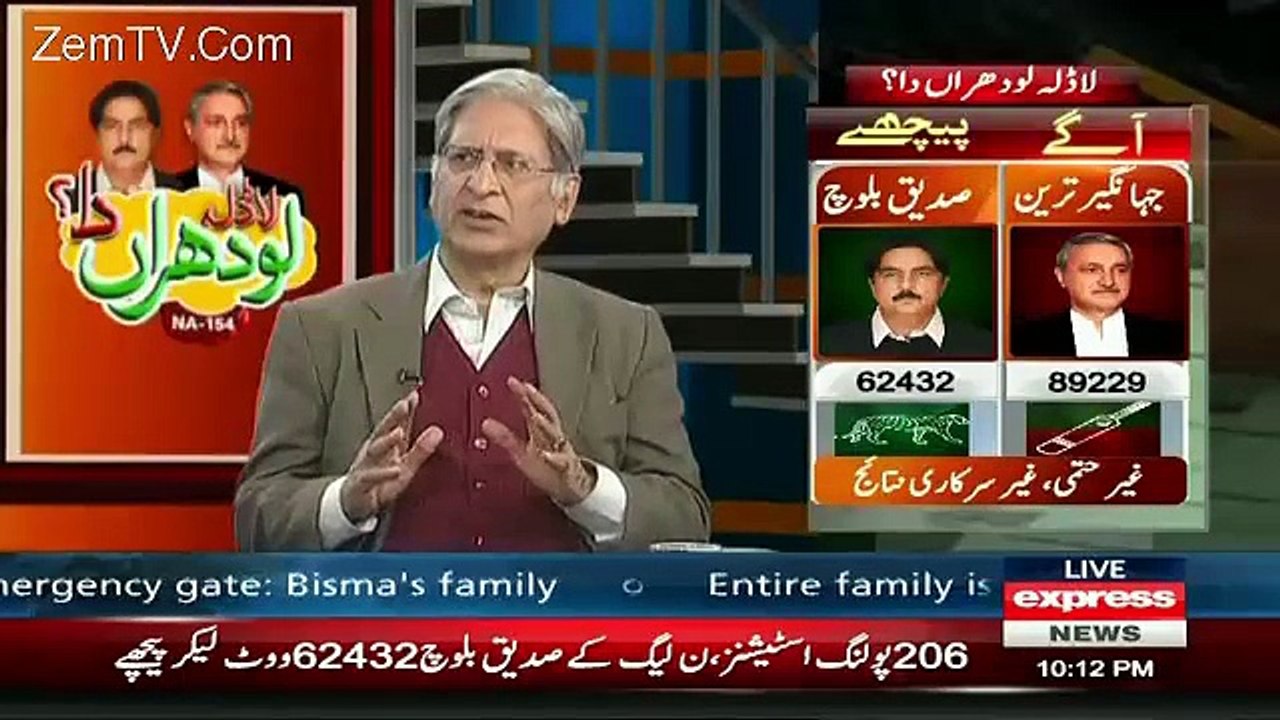 Aitzaz Ahsan Speaks Against His Party For Bisma's Incident..