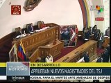 Venezuela: juramenta Asamblea Nacional a nuevos magistrados del TSJ