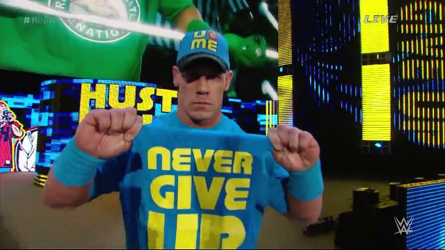 Brock Lesnar VS John Cena VS Seth Rollins WWE World Heavyweight Championship Royal Rumble 2015