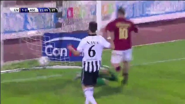 Livorno Calcio 1-2 Ascoli Calcio - Valerio Nava Own Goal Italy Serie B - 23.12.2015