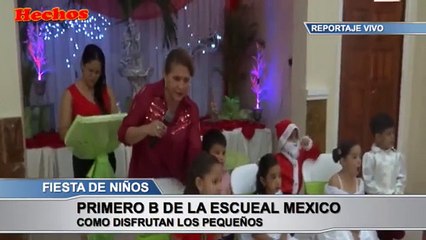 Escuela Mexico - Alumnos del Primer grado reciben agasajo